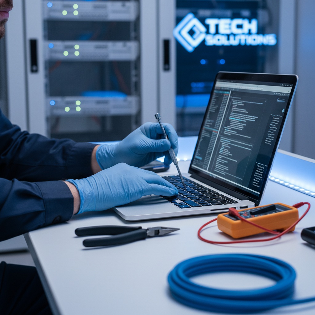 Zespół IT przy pracy